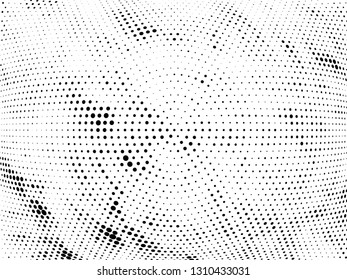 Halftone gradient pattern. Abstract halftone dots background. Monochrome dots pattern. Grunge radial texture. Pop Art, Comic small dots. Design for presentation, business cards, report, flyer, cover
