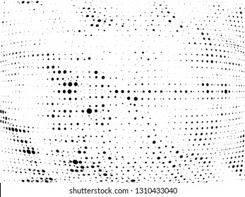 Halftone gradient pattern. Abstract halftone dots background. Monochrome dots pattern. Grunge radial texture. Pop Art, Comic small dots. Design for presentation, business cards, report, flyer, cover