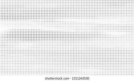 Halftone gradient pattern. Abstract halftone dots background. Monochrome dots pattern. Grunge texture. Pop Art, Comic small dots. Design for presentation, business cards, report, flyer, cover. Vector