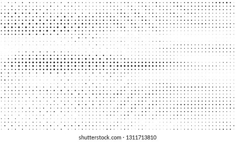 Halftone gradient pattern. Abstract halftone dots background. Monochrome dots pattern. Grunge texture. Pop Art, Comic small dots. Design for presentation, business cards, report, flyer, cover. Vector