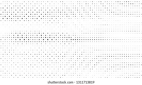 Halftone gradient pattern. Abstract halftone dots background. Monochrome dots pattern. Grunge texture. Pop Art, Comic small dots. Design for presentation, business cards, report, flyer, cover. Vector