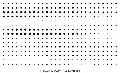 Halftone gradient pattern. Abstract halftone dots background. Monochrome dots pattern. Grunge texture. Pop Art, Comic small dots. Design for presentation, business cards, report, flyer, cover, fabric