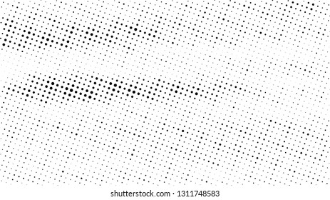 Halftone gradient pattern. Abstract halftone dots background. Monochrome dots pattern. Grunge texture. Pop Art, Comic small dots. Design for presentation, business cards, report, flyer, cover, fabric