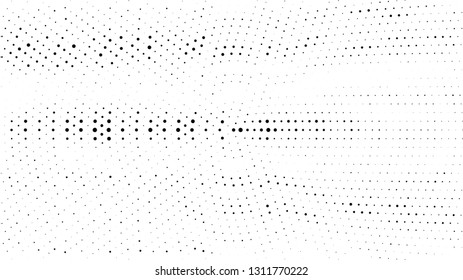 Halftone gradient pattern. Abstract halftone dots background. Monochrome dots pattern. Grunge radial texture. Pop Art, Comic small dots. Design for presentation, business cards, report, flyer, cover