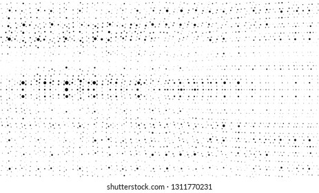 Halftone gradient pattern. Abstract halftone dots background. Monochrome dots pattern. Grunge radial texture. Pop Art, Comic small dots. Design for presentation, business cards, report, flyer, cover