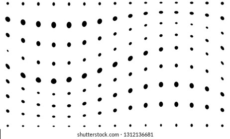 Halftone gradient pattern. Abstract halftone dots background. Monochrome dots pattern. Grunge wave texture. Pop Art Comic small dots. Radial twisted dots. Design for presentation, report, flyer, cover