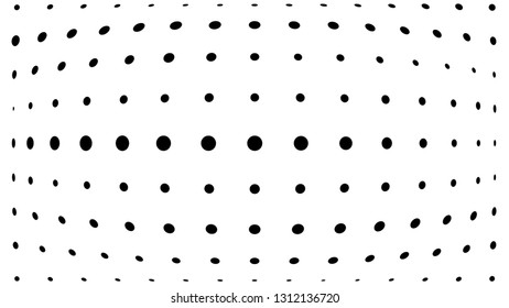 Halftone gradient pattern. Abstract halftone dots background. Monochrome dots pattern. Grunge texture. Pop Art, Comic small dots. Design for presentation, business cards, report, flyer, cover. Vector