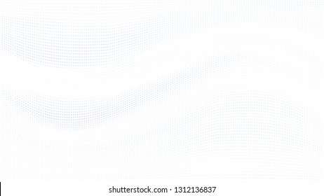 Halftone gradient pattern. Abstract halftone dots background. Light gray dots pattern. Grunge wave texture. Pop Art Comic small dots. Radial twisted dots. Design for presentation, report, flyer, cover