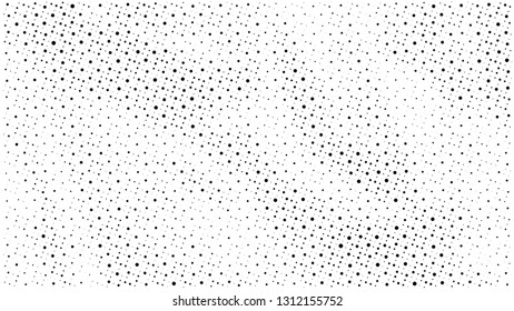 Halftone gradient pattern. Abstract halftone dots background. Monochrome dots pattern. Grunge crumpled texture. Pop Art, Comic small dots. Design for presentation, business cards, report, flyer, cover