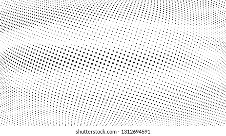 Halftone gradient pattern. Abstract halftone dots background. Monochrome dots pattern. Grunge texture. 