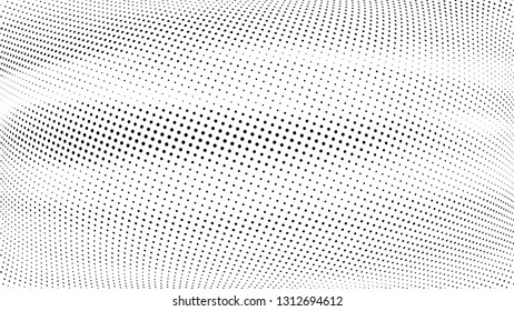 Halftone gradient pattern. Abstract halftone dots background. Monochrome dots pattern. Grunge texture. 