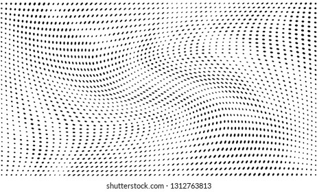 Halftone gradient pattern. Abstract halftone dots background. Monochrome dots pattern. Grunge texture. 