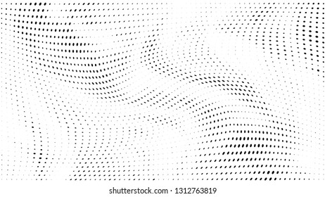 Halftone gradient pattern. Abstract halftone dots background. Monochrome dots pattern. Grunge texture.  