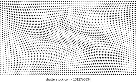 Halftone gradient pattern. Abstract halftone dots background. Monochrome dots pattern. Grunge texture. Pop Art 