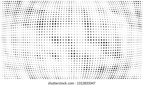 Halftone gradient pattern. Abstract halftone dots background. Monochrome dots pattern. Grunge texture. 