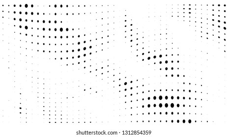Halftone gradient pattern. Abstract halftone dots background. Monochrome dots pattern. Grunge texture. 