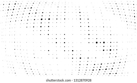 Halftone gradient pattern. Abstract halftone dots background. Monochrome dots pattern. Grunge wave texture 
