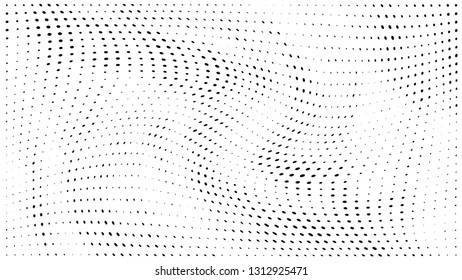 Halftone gradient pattern. Abstract halftone dots background. Monochrome dots pattern. Grunge texture.  