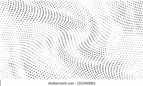 Halftone gradient pattern. Abstract halftone dots background. Monochrome dots pattern. Grunge texture. 