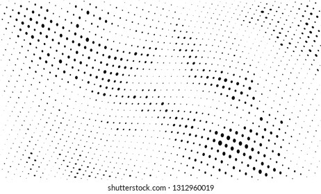 Halftone gradient pattern. Abstract halftone dots background. Monochrome dots pattern. Grunge texture. 