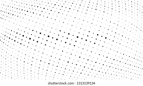 Halftone gradient pattern. Abstract halftone dots background. Monochrome dots pattern. Grunge texture. Pop Art, Comic small dots. Design for presentation, business cards, report, flyer, cover, fabric