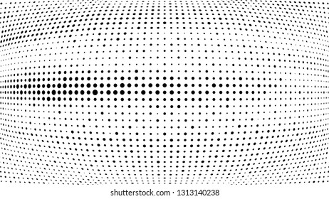 Halftone gradient pattern. Abstract halftone dots background. Monochrome dots pattern. Grunge texture. Pop Art, Comic small dots. Design for presentation, business cards, report, flyer, cover, fabric