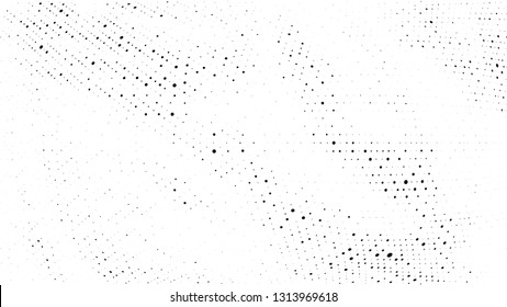 Halftone gradient pattern. Abstract halftone dots background. Monochrome dots pattern. Grunge radial texture. Pop Art, Comic small dots. Design for presentation, business cards, report, flyer, cover