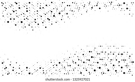 Halftone gradient pattern. Abstract halftone dots background. Monochrome dots pattern. Pop Art, Comic small dots. Wavy twisted strip. Banner with space. Design for presentation, report, flyer, card