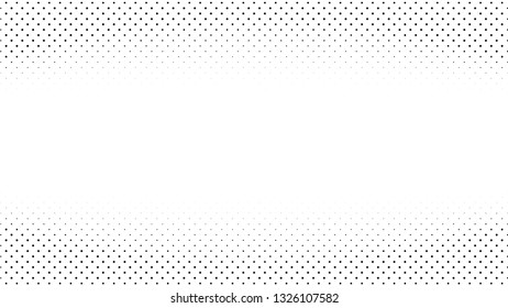 Halftone gradient pattern. Abstract halftone dots background. Monochrome dots pattern. Pop Art, Comic small dots. Gradient frame. Banner with space. Design for presentation, report, flyer, card