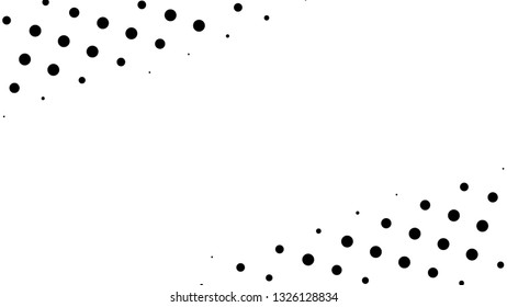 Halftone gradient pattern. Abstract halftone dots background. Monochrome dots pattern. Pop Art, Comic small dots. Gradient frame. Banner with space. Design for presentation, report, flyer, card