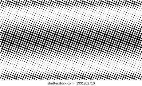 Halftone gradient pattern. Abstract halftone dots background. Monochrome dots pattern. Grunge vector halftone texture. Pop Art, Comic small dots. Banner with space. Template for cover, card, flyer