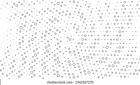 Halftone gradient pattern. Abstract halftone dots background. Monochrome dots pattern. Grunge radial texture. Pop Art, Comic small dots. Design for presentation, business cards, report, flyer, cover