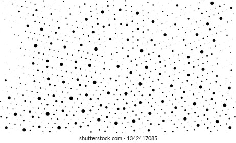 Halftone gradient pattern. Abstract halftone dots background. Monochrome dots pattern. Grunge radial texture. Pop Art, Comic small dots. Design for presentation, business cards, report, flyer, cover
