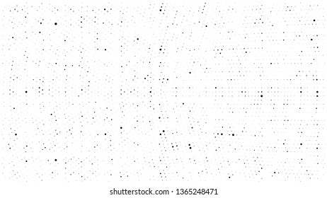 Halftone gradient pattern. Abstract halftone dots background. Monochrome dots pattern. Grunge dirty texture. Vector radial halftone texture. Pop Art Comic small dots. Template for cover, banner, flyer