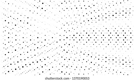 Halftone gradient pattern. Abstract halftone dots background. Monochrome dots pattern. Vector halftone texture. Grunge texture. Pop Art, Comic small dots. Design elements. Template for cover, banner