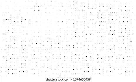 Halftone gradient pattern. Abstract halftone dots background. Monochrome dots pattern. Vector halftone texture. Grunge texture. Pop Art, Comic small dots. Design elements. Template for cover, banner