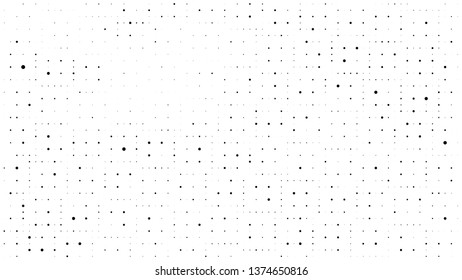 Halftone gradient pattern. Abstract halftone dots background. Monochrome dots pattern. Vector halftone texture. Grunge texture. Pop Art, Comic small dots. Design elements. Template for cover, banner