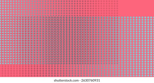 Halftone gradient pattern vertical vector illustration. Pink blue dotted, blue halftone texture. Pop Art blue pink halftone, comics Background.  EPS10