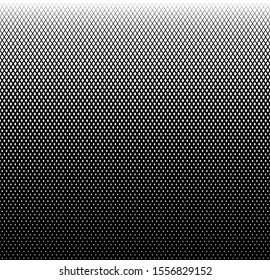 Halftone gradient of rhombus (diamonds). Repeating background texture. Vector illustration EPS10.