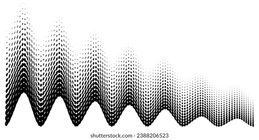 Halftone gradient shape for background banner, poster, flyer, business card. Vector illustration. EPS 10