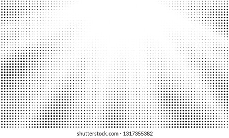 Halftone gradient sun rays pattern. Abstract halftone vector dots background. Summer dots pattern. Pop Art, Comic small dots. Star rays halftone poster. Shine, explosion. Light gray, sunrise rays