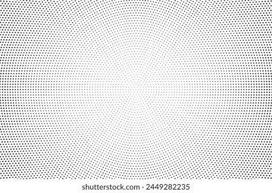 Halftone gradient sun rays pattern. abstract halftone vector dots background. monochrome dots pattern. pop art, comic small dots. star rays halftone poster. shine, explosion. sunrise rays background.	