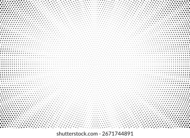 Halftone gradient sun rays pattern. Abstract halftone color dots background. Red pop art, comic small dots. star rays halftone poster. shine, explosion. sunrise rays background.	