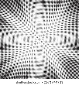 Padrão de raios solares com gradiente de meio-tom. Fundo de pontos de cor de meio-tom abstrato. Red pop art, cômico pontos pequenos. estrela raios meio tom cartaz. brilho, explosão. raios do nascer do sol fundo.	