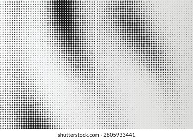 Halftone gradient texture with black and white dots blackwhite