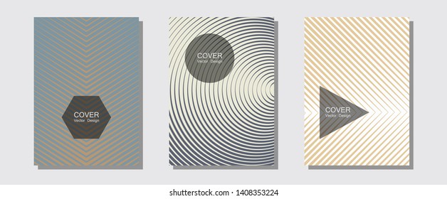 Halftone gradient texture vector cover layouts. Minimalist geometry. Halftone lines music poster background. Music album adverts. Multiple lines cool gradient texture backgrounds.