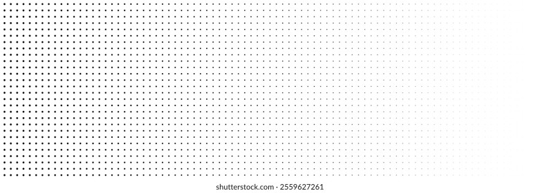 Halftone gradient vector background. From light to dark dots. eps 10