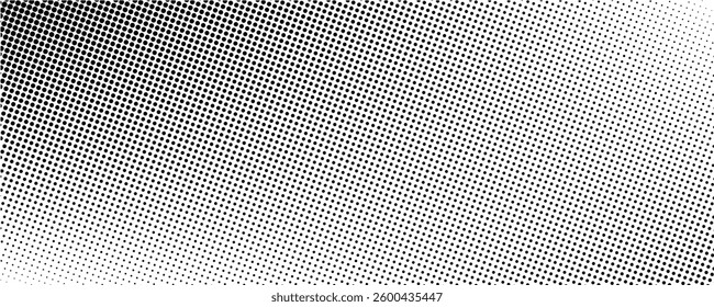 Halftone gradient vector background. From light to dark dots. vector ilustration