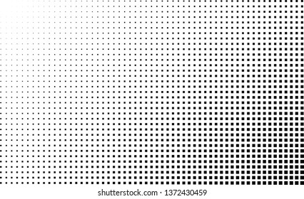Halftone gradient vector background. Square dots halftone