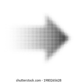 Halftone Gradient Vector Short Arrow Design Stock Vector (Royalty Free ...